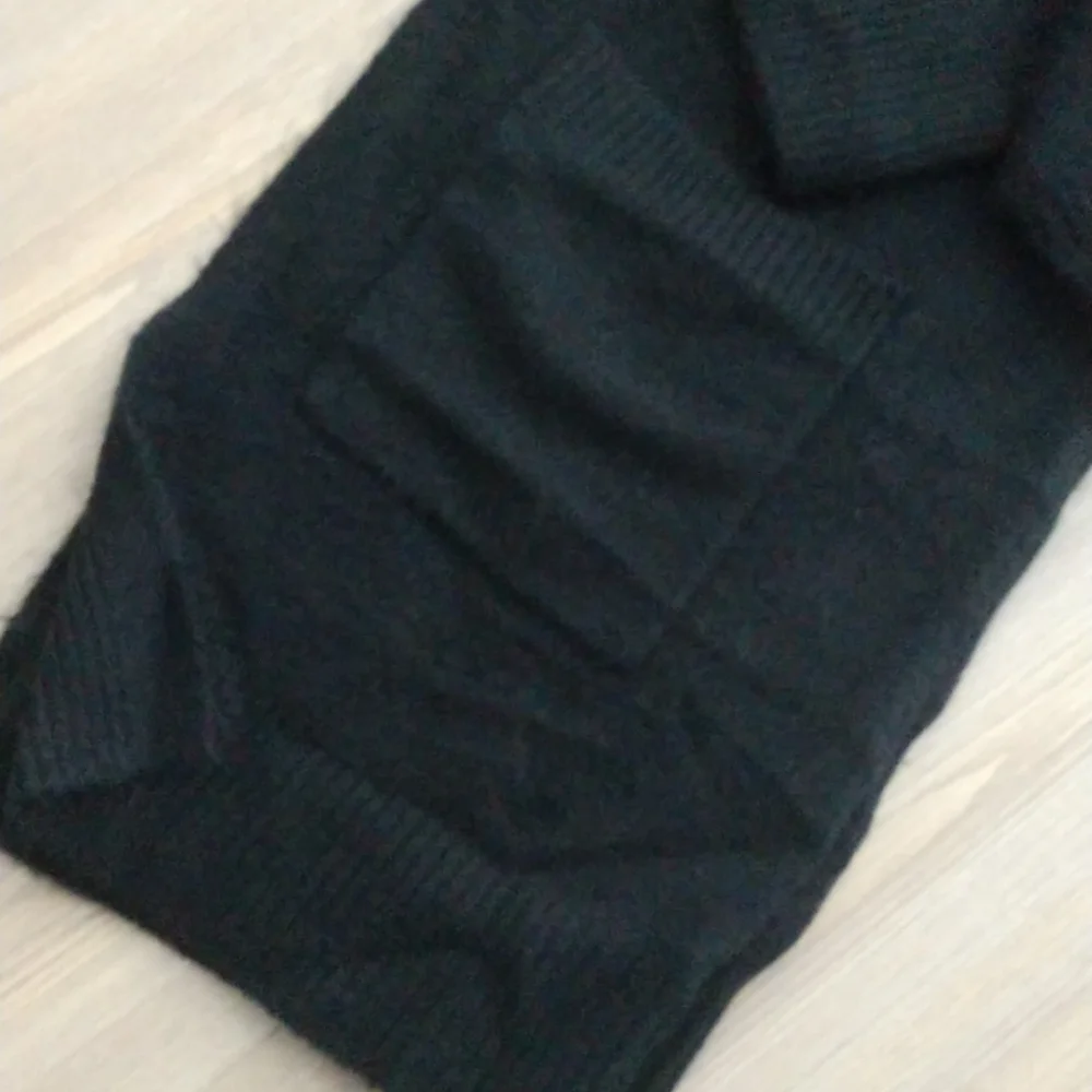 Fuzzy Open Front Sweater Double Pocket - Picture 2 of 5